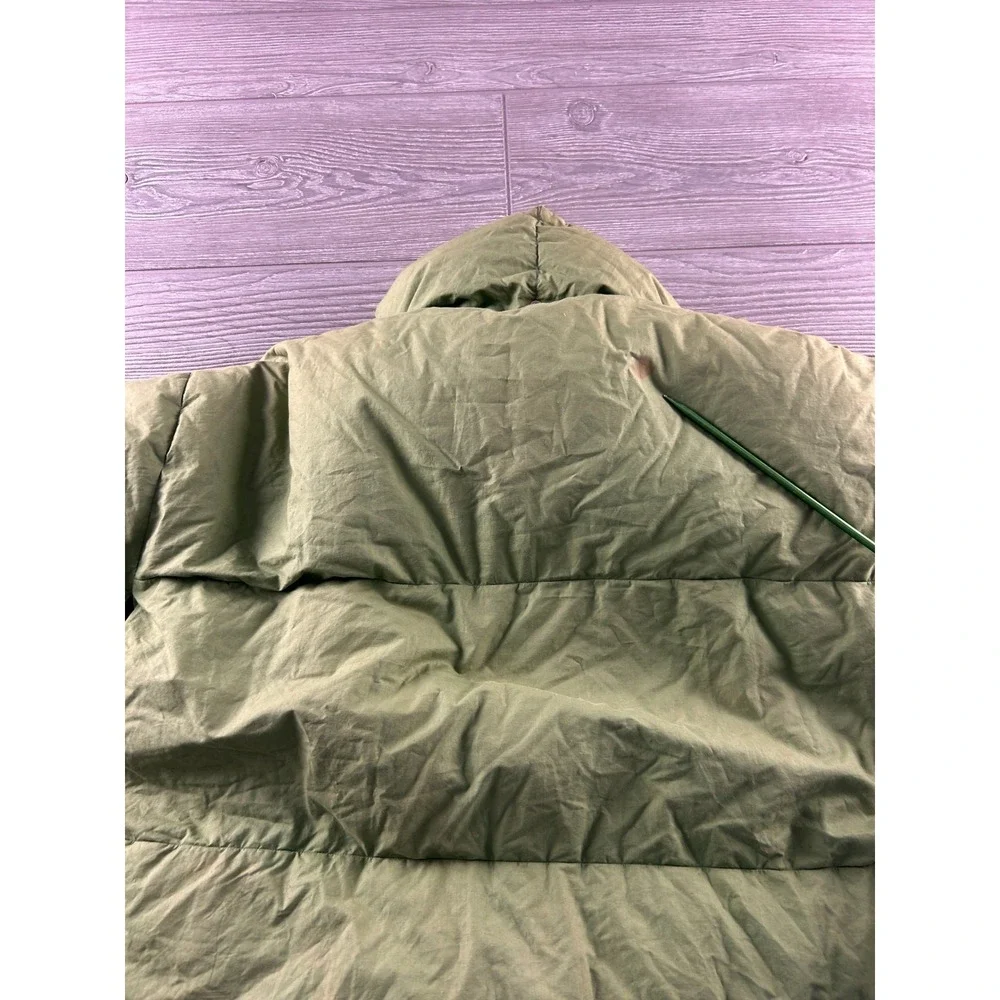 Vintage Sporthaus Schuster Puffer Jacket Green Down Filled Quilted Coat Munich